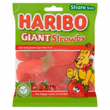 Haribo Giant Strawbs 12x160g
