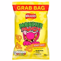 Monster Munch Grab Bag Roast Beef 35x40g