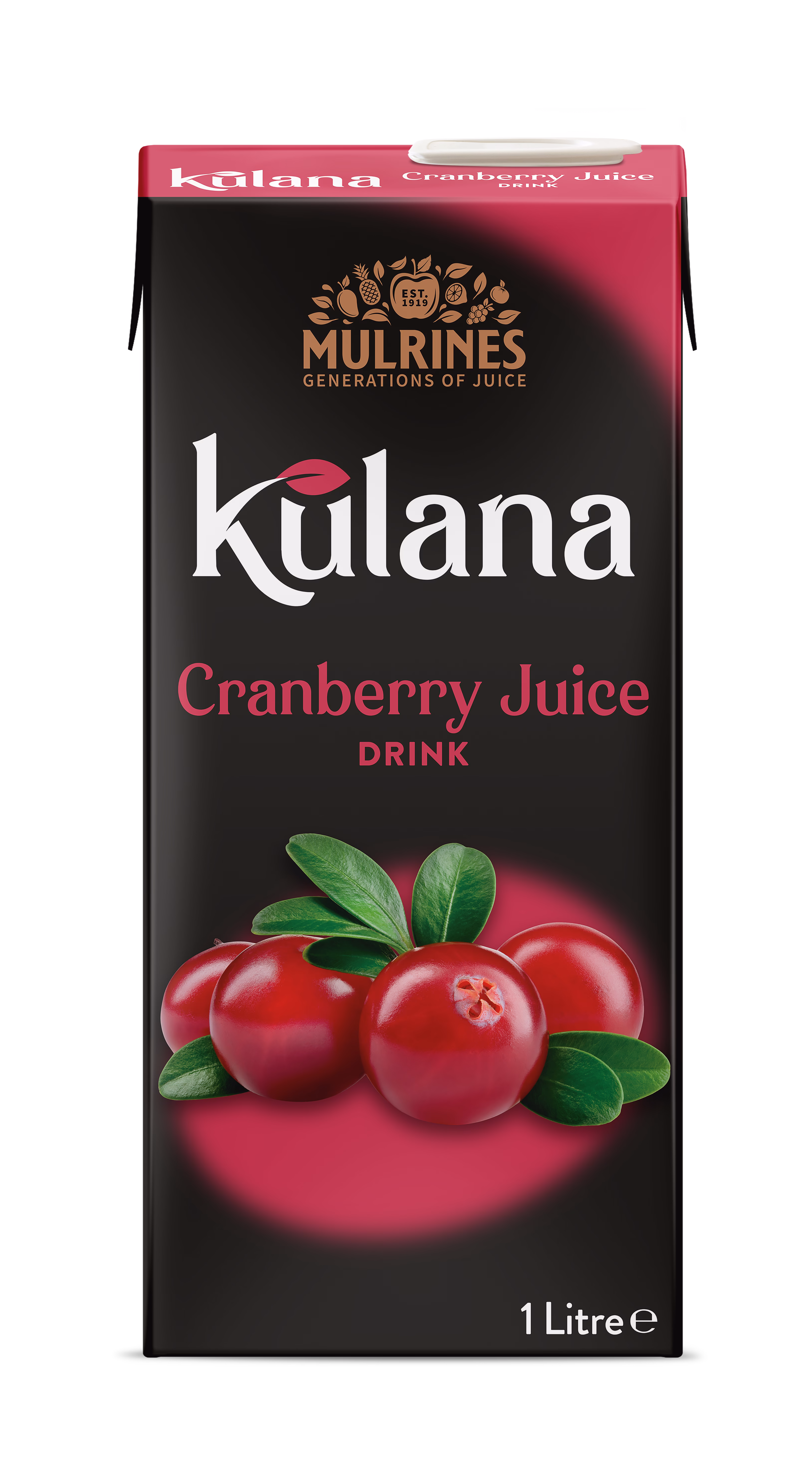 ***** Kulana Cranberry Juice 12x1Litre *****