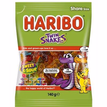 Haribo Twin Snakes 12x160g
