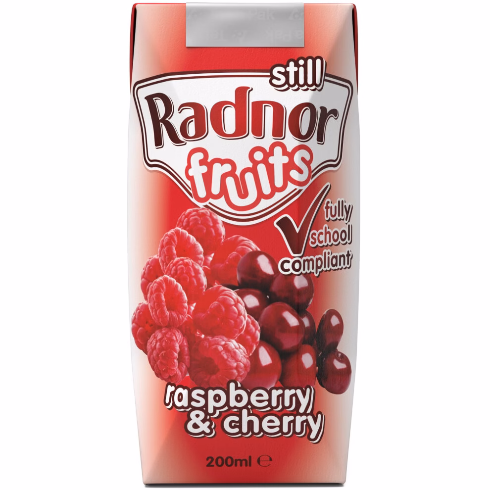 Radnor Raspberry & Cherry Juice Carton 24x200ml