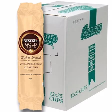 E/C Incup Nescafe Luxury Coffee White (12x25cups)