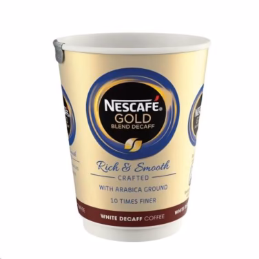 E/C Incup Nescafe Luxury Decaf Coffee White (12x25cups)