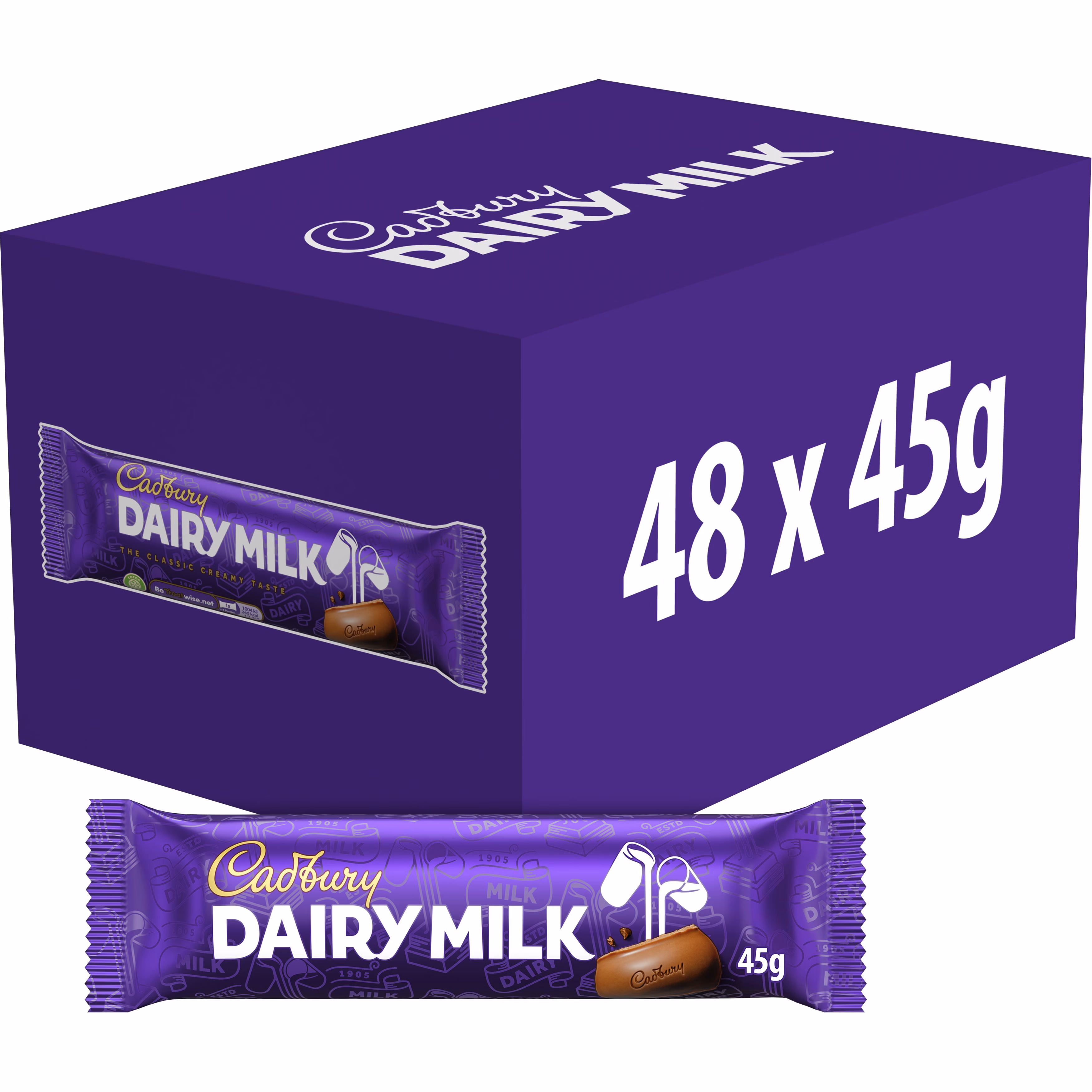 Cadburys Dairy Milk 48x45g