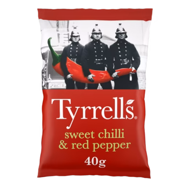 Tyrrells Sweet Chilli & Red Pepper 24x40g