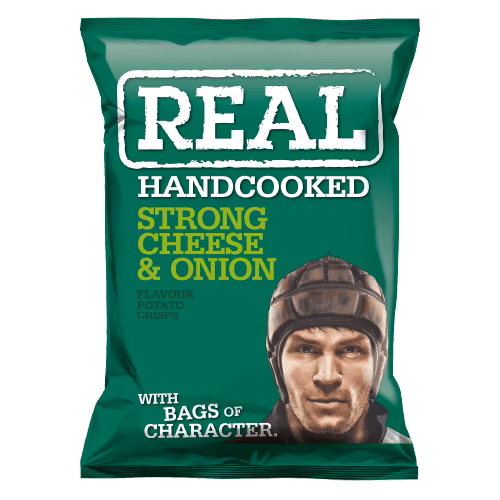 Real Strong Cheese & Onion 24x35g