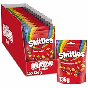 ***** Skittles Fruit Pouches 15x136g *****