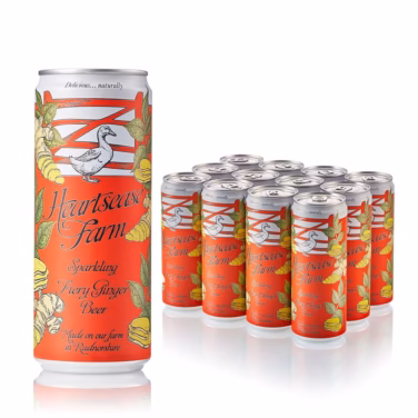 Heartsease Farm Sparkling Ginger Beer 12x330ml Cans