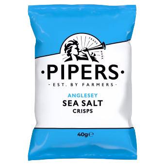 Pipers Crisps Anglesey Sea Salt 24x40g