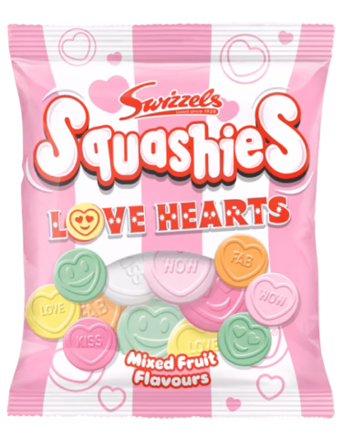 Swizzels Squashies Love Hearts 12x120g