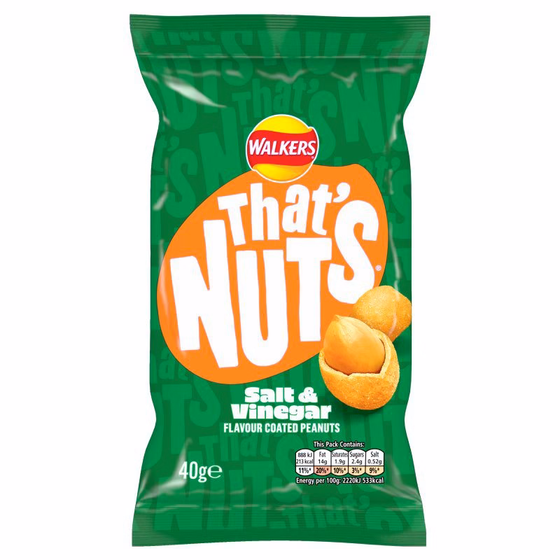 Walkers Thats Nuts Salt & Vinegar 20x40g
