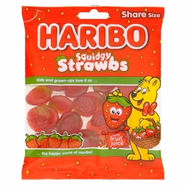 Haribo Squidgy Strawbs 12x160g