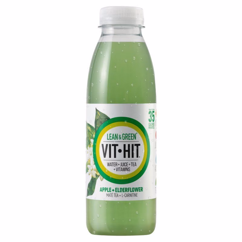 Vit Hit Lean & Green Apple & Elderflower 12x500ml