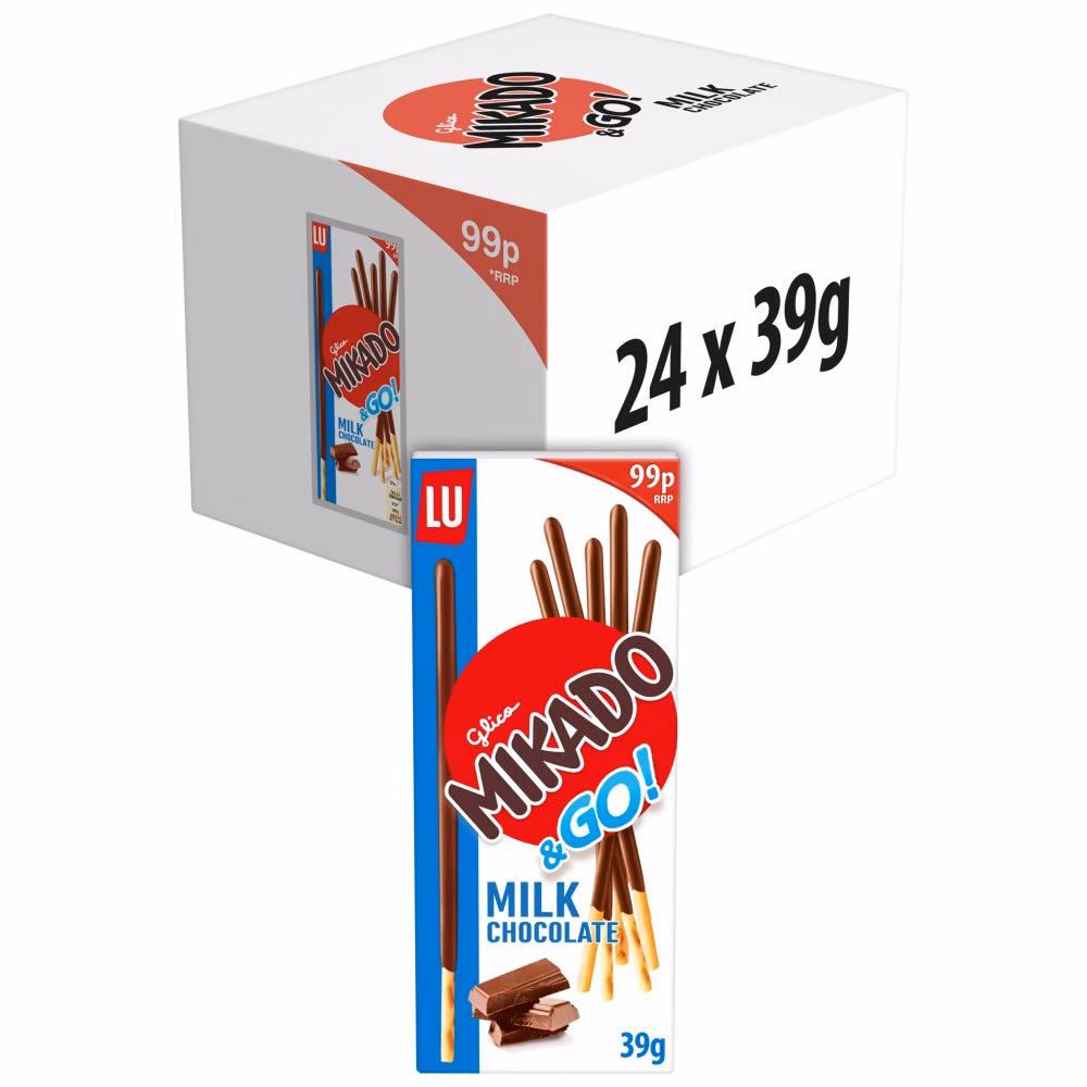 Mikado Milk Chocolate Biscuit Sticks 24x39g