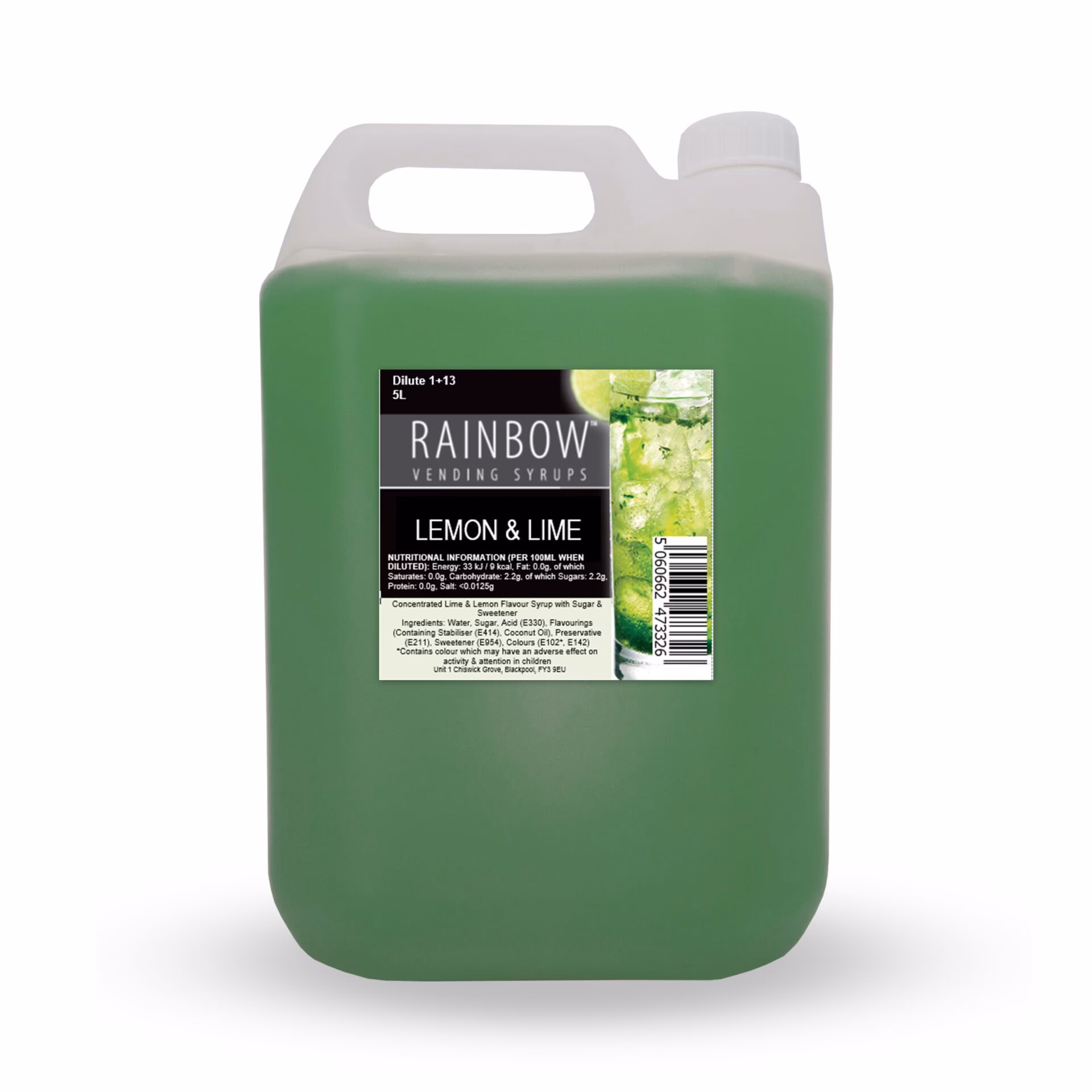 Simpsons Rainbow Lemon & Lime Vending Syrup 2x5ltr