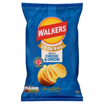 Walkers Grab Bag Cheese & Onion 32x45g