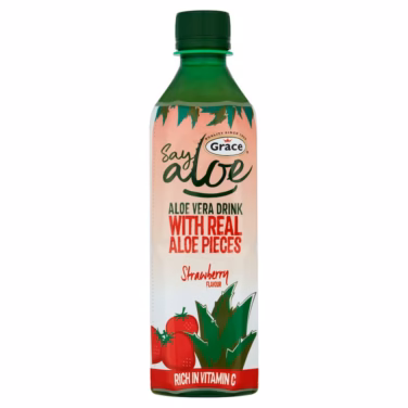 ***** GRACE Aloe Vera STRAWBERRY with Bits 12x500ml *****