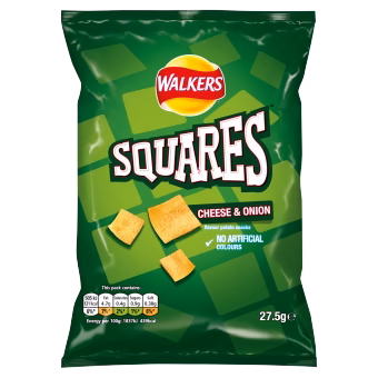 Squares Cheese & Onion 32x27.5g