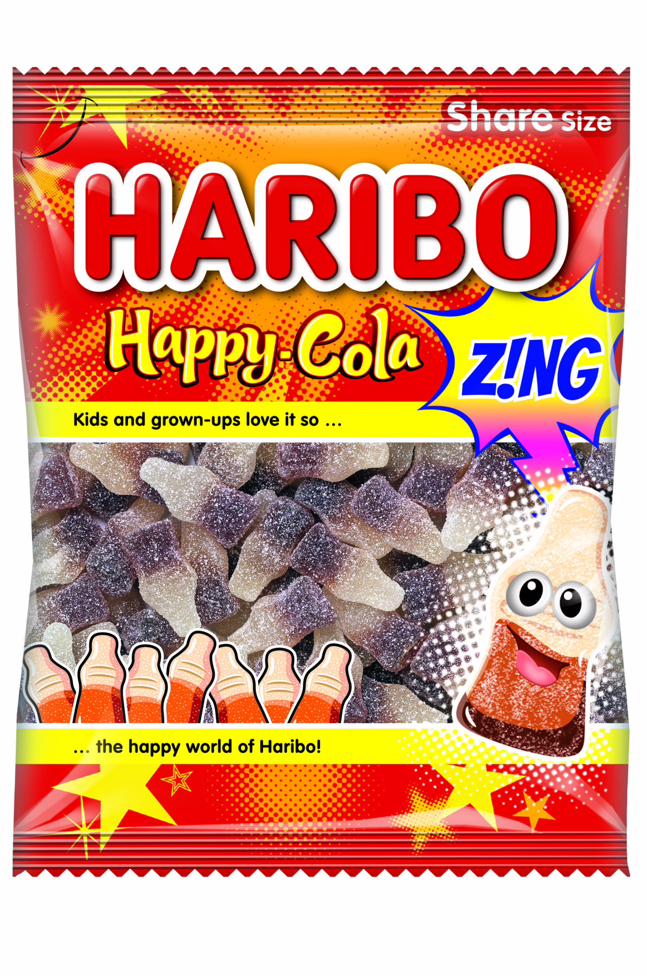 ***** Haribo Happy Cola ZING 12x160g *****