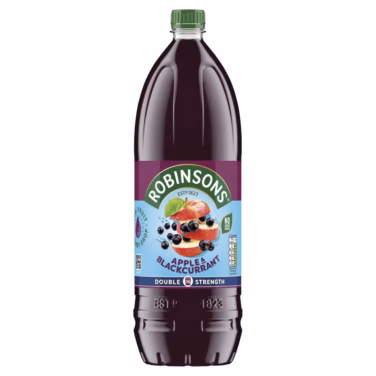 Robinsons Apple & Blackcurrant NAS Double Strength Squash 6x1.75Litres