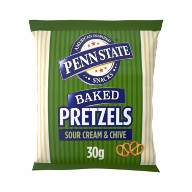 Penn State Sour Cream & Chive Pretzels 33x30g
