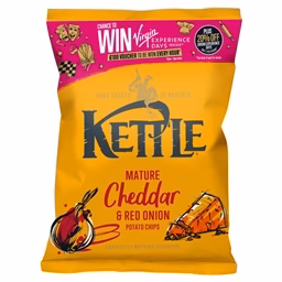 Kettle Crisps Mature Cheddar & Red Onion 54x40g