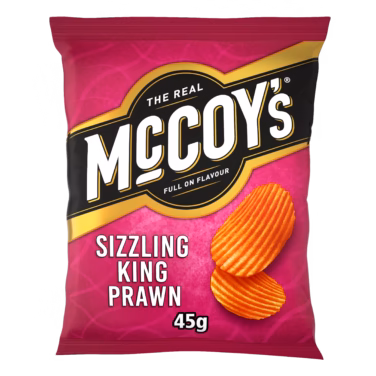 McCoys Sizzling Prawn 36x45g