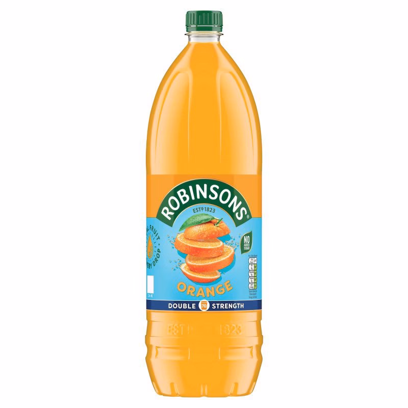 Robinsons Orange NAS Double Strength Squash 6x1.75Litres