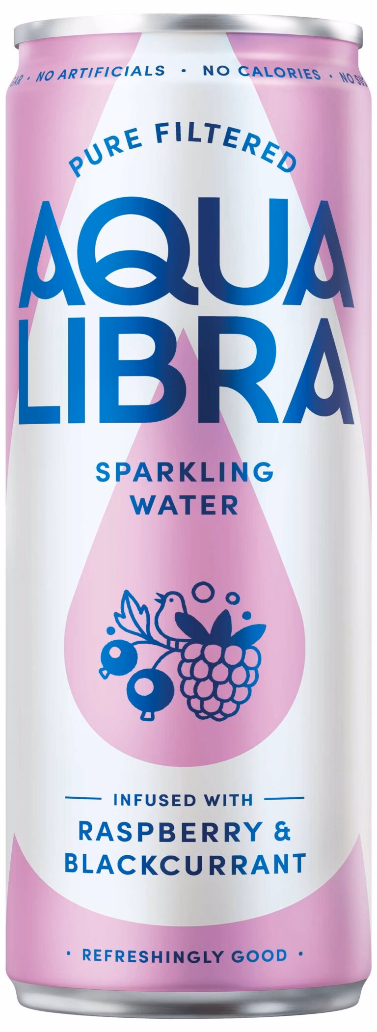 Aqua Libra Raspberry & Blackcurrant Sparkling Water 24x330ml