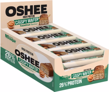 OSHEE Protein Crispy Wafer Hazelnut 12x37g