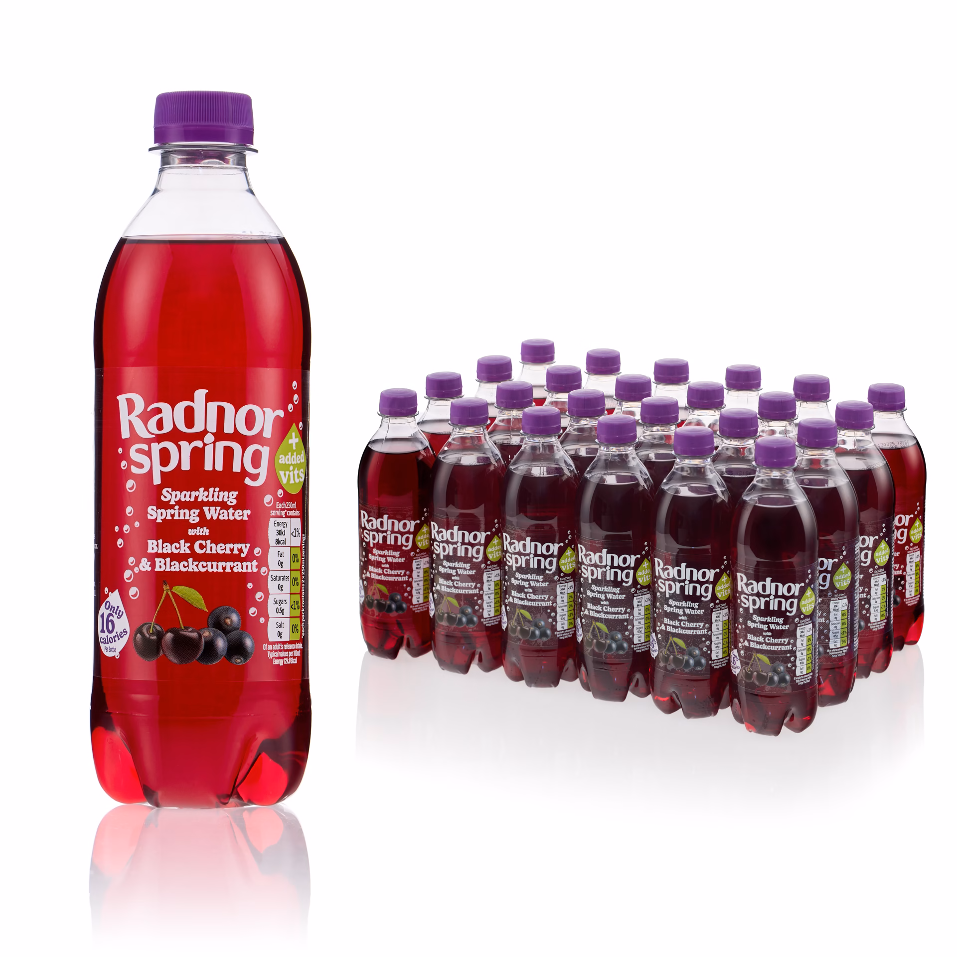 Radnor SPRING Black Cherry & Blackcurrant 24x500ml