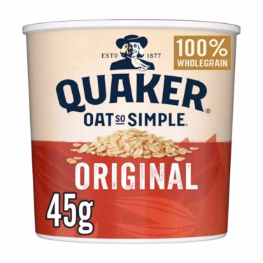 Quaker Oat So Simple ORIGINAL Porridge Pots 8x45g