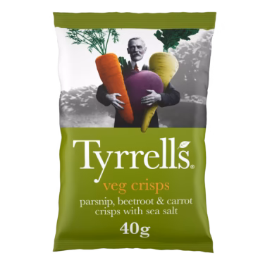 Tyrrells VEGETABLE Crisps 24x40g