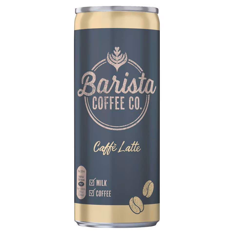 Barista Coffee Co Caffe Latte 12x250ml Cans