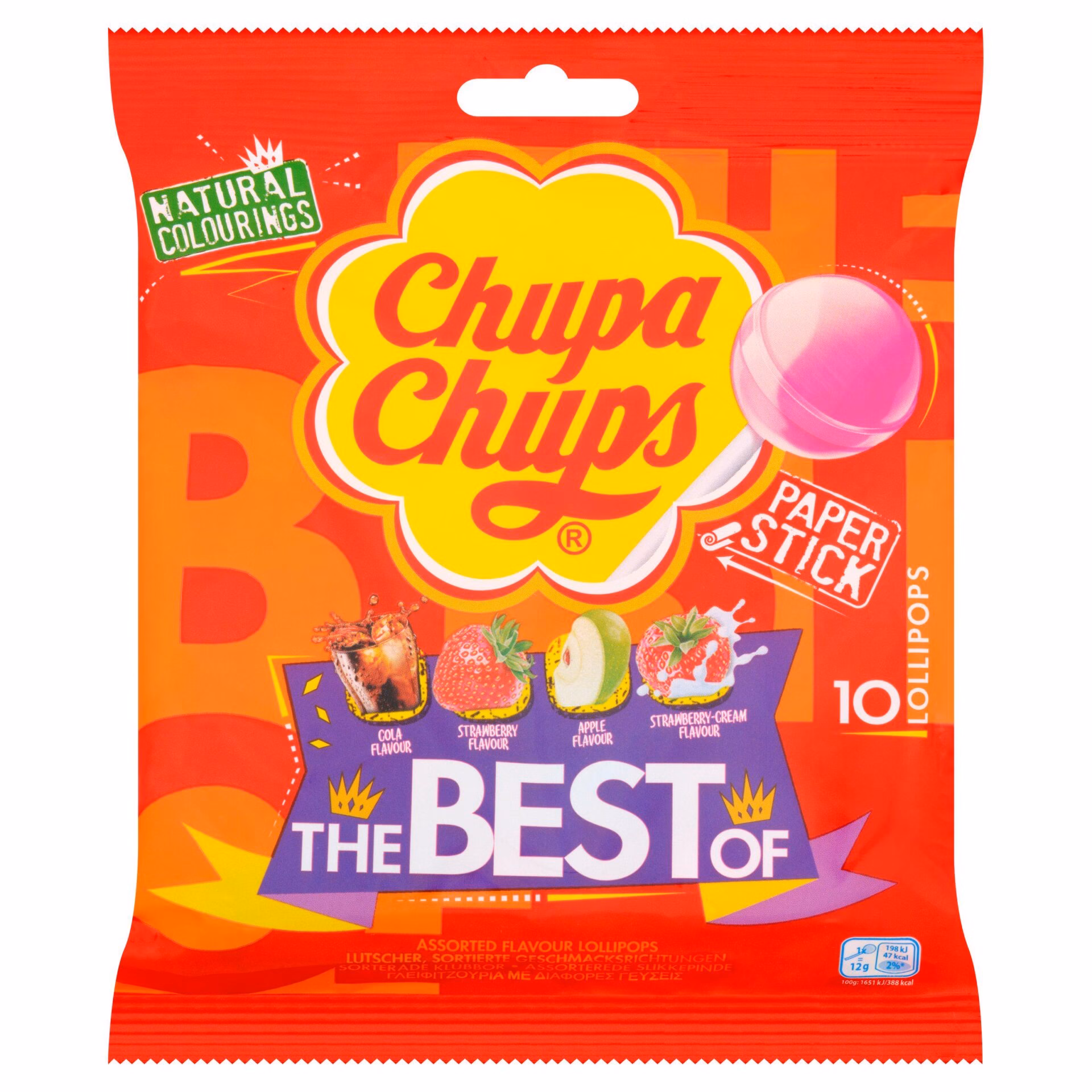 Chupa Chups Lollipops Best Of Flavours Bag 12x120g