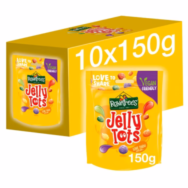 ***** Rowntrees Jelly Tots Pouches 10x150g *****
