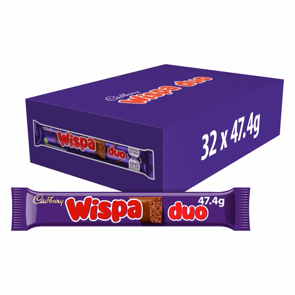 ***** CADBURYS WISPA DUO 32X47.4G *****