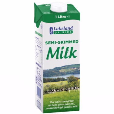 ***** Lakeland Dairies Semi-Skimmed Milk 12x1Litre *****