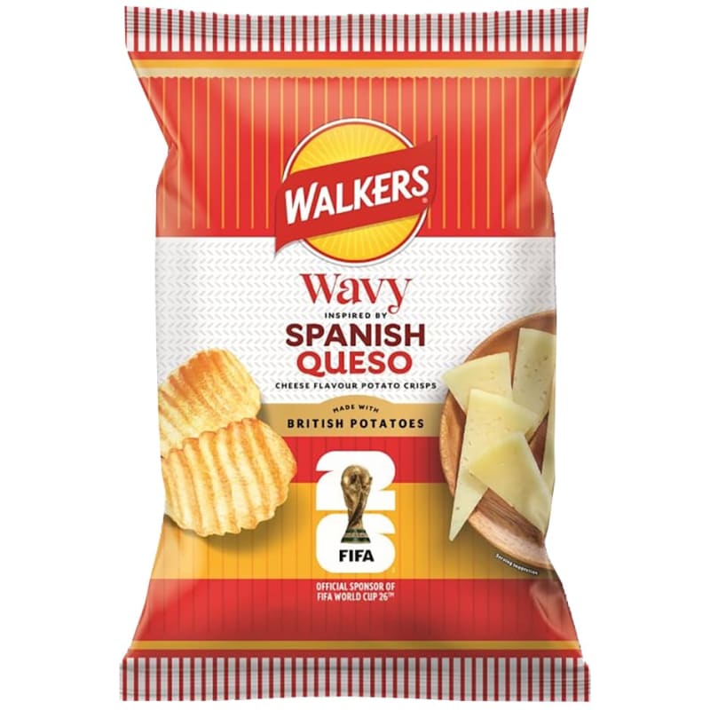Walkers Wavy Spanish Queso 24x50g