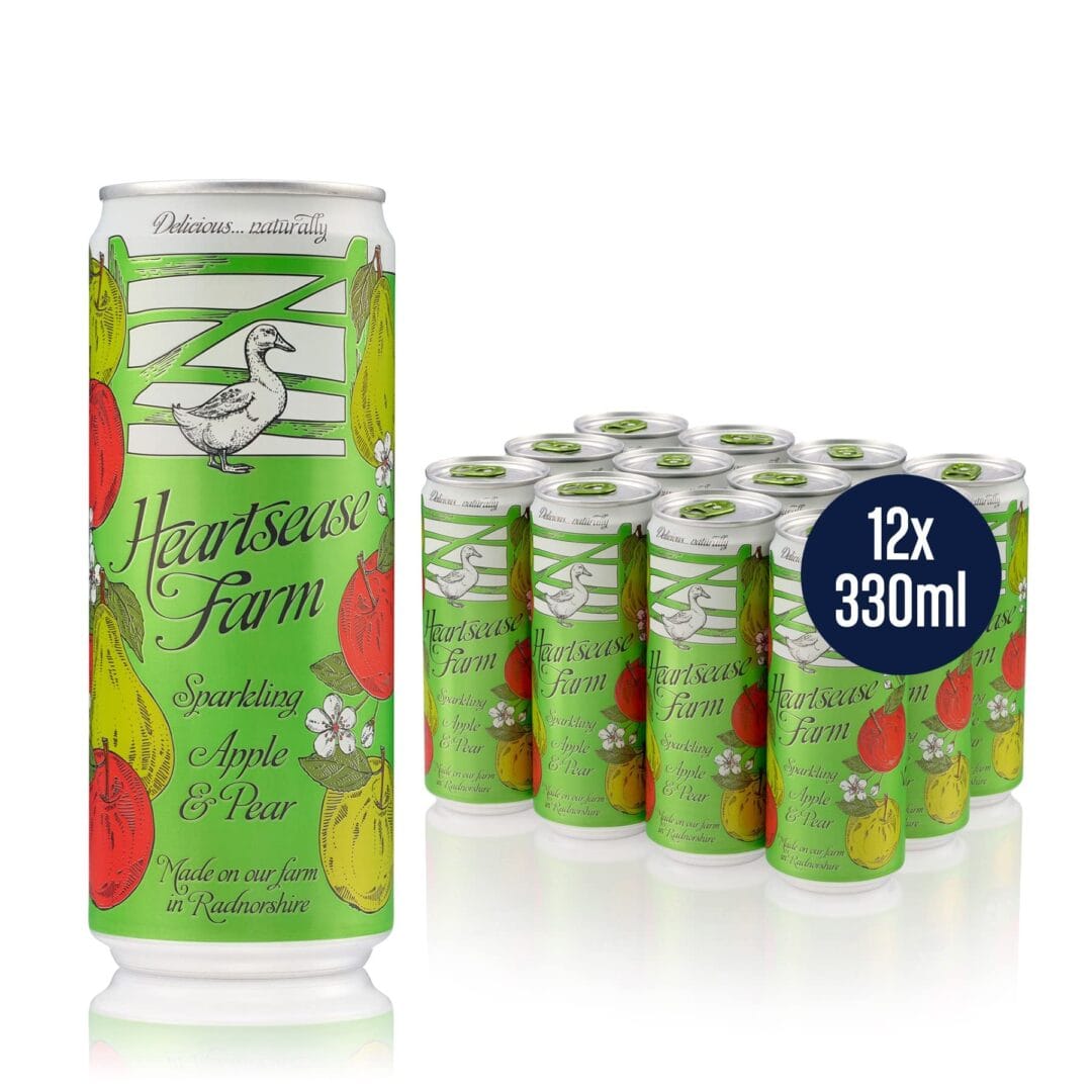 Heartsease Farm Sparkling Apple & Pear 12x330ml Cans
