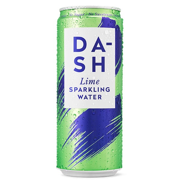 DASH Lime Sparkling Water 12x330ml
