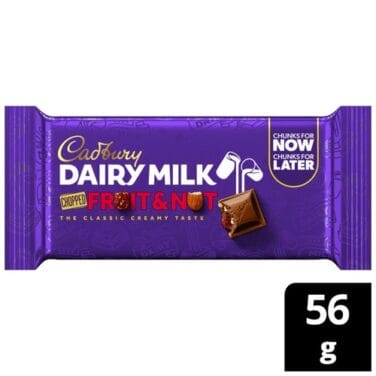 Cadburys Dairy Milk BIG BAR Fruit & Nut 22x56g