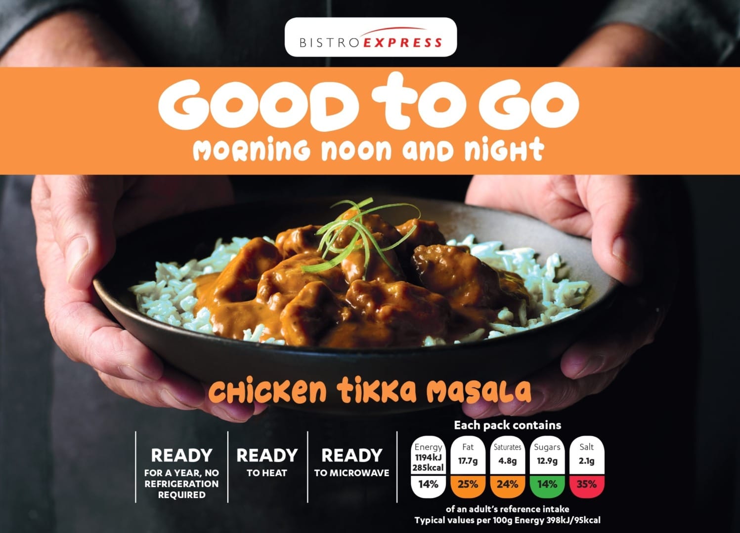 Bistro Express Chicken Tikka Masala & Rice 12x300g