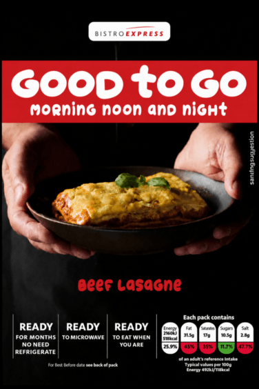 Bistro Express Beef Lasagne 12x350g