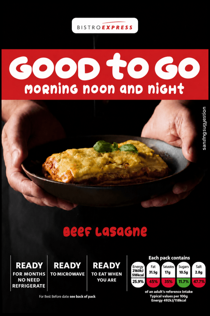 Bistro Express Beef Lasagne 12x350g