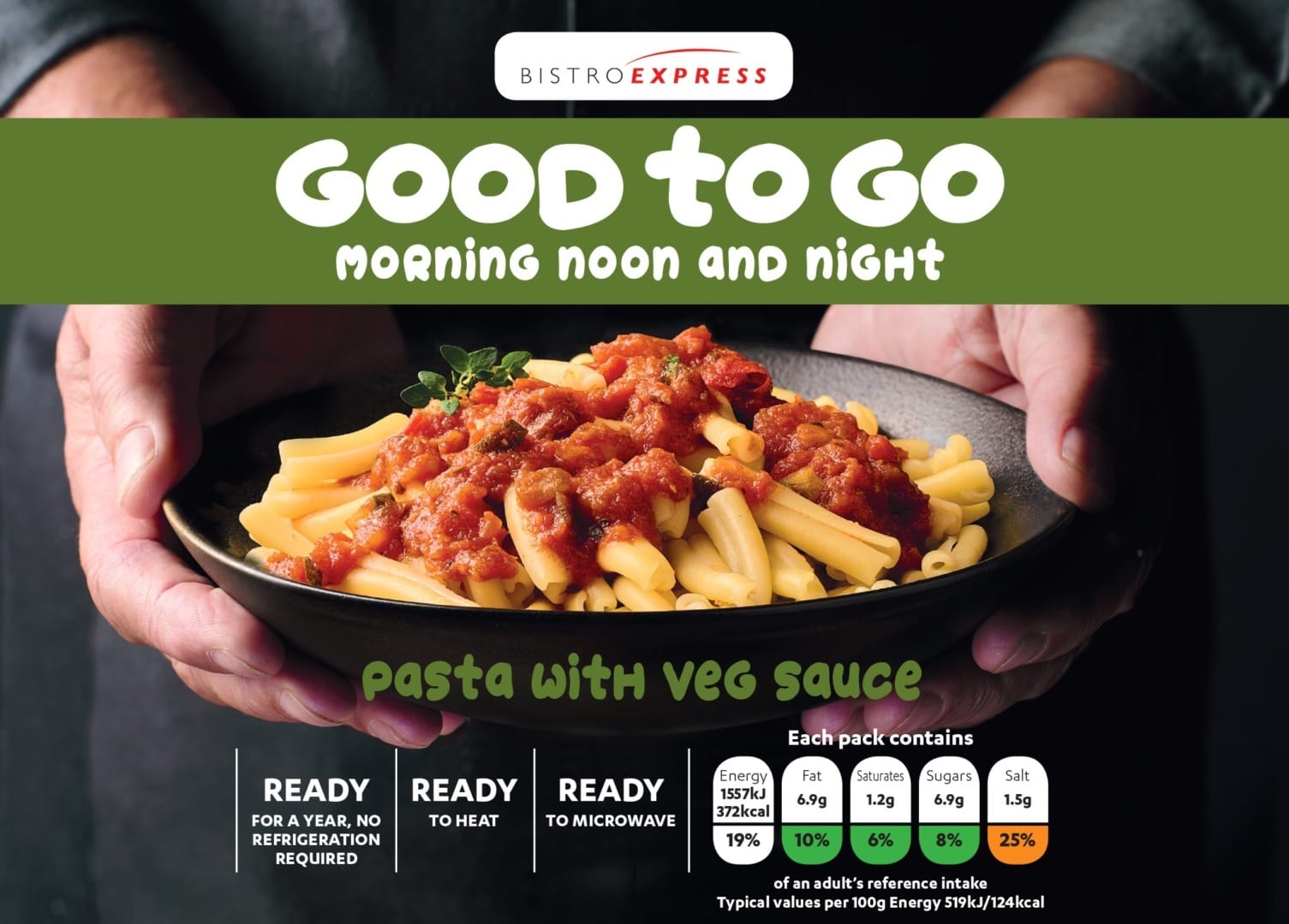 Bistro Express Pasta With Vegetable Sauce 12x300g
