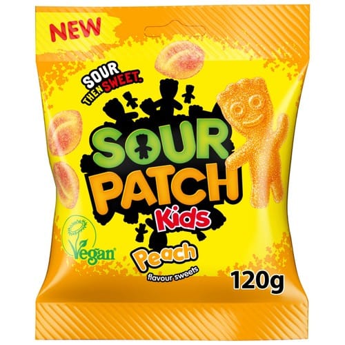 Sour Patch Kids Peach Pouches 10x120g