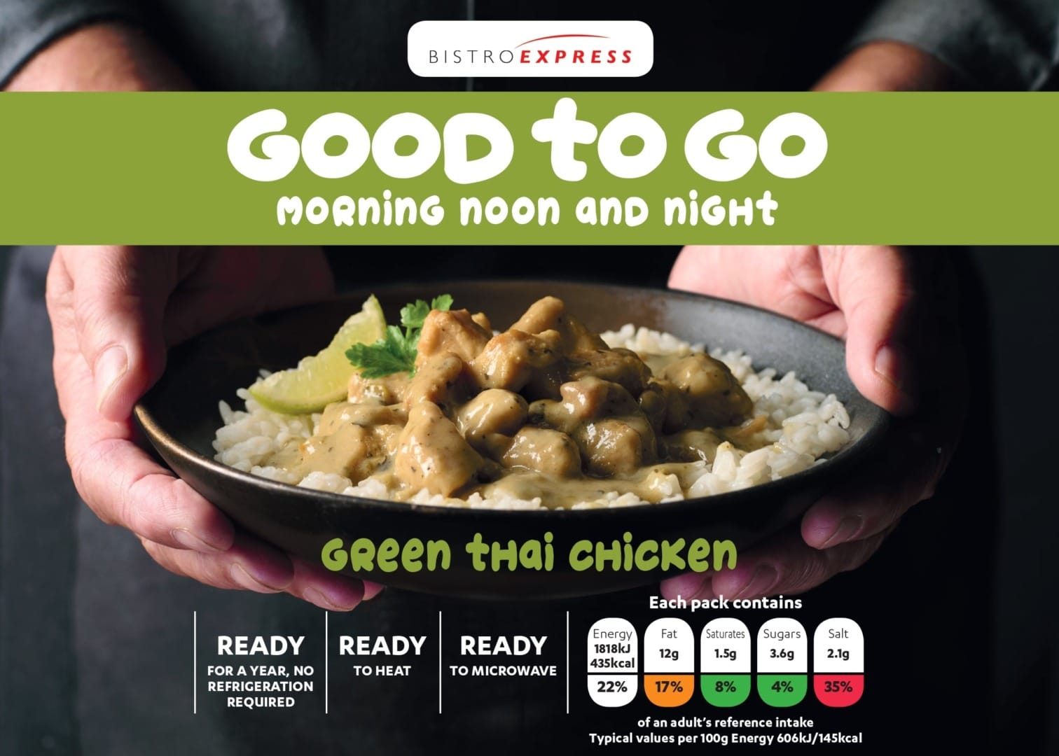 Bistro Express Green Thai Chicken & Rice 12x300g