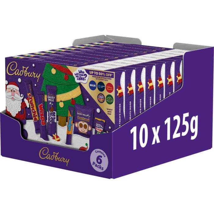 Cadburys Medium Santa Selection Box 10x125g