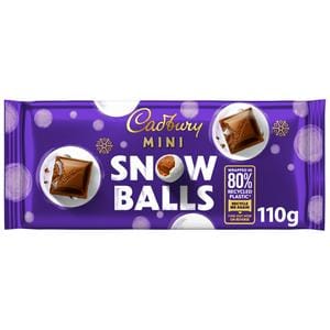 ***** Cadburys Dairy Milk Mini Snowballs Tablet 20x110g *****
